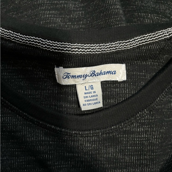 Tommy Bahama French Rib Knit Crew Top Long Sleeve Large - Picture 4 of 4